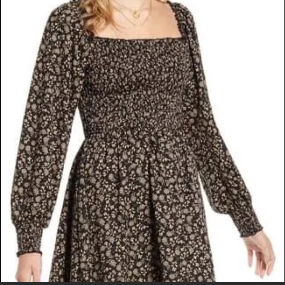 UO Band of Gypsies long sleeve mini dress